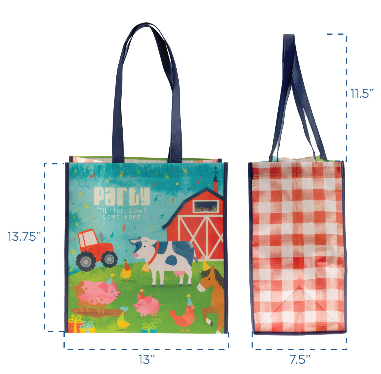Große recycelte Geschenktaschen