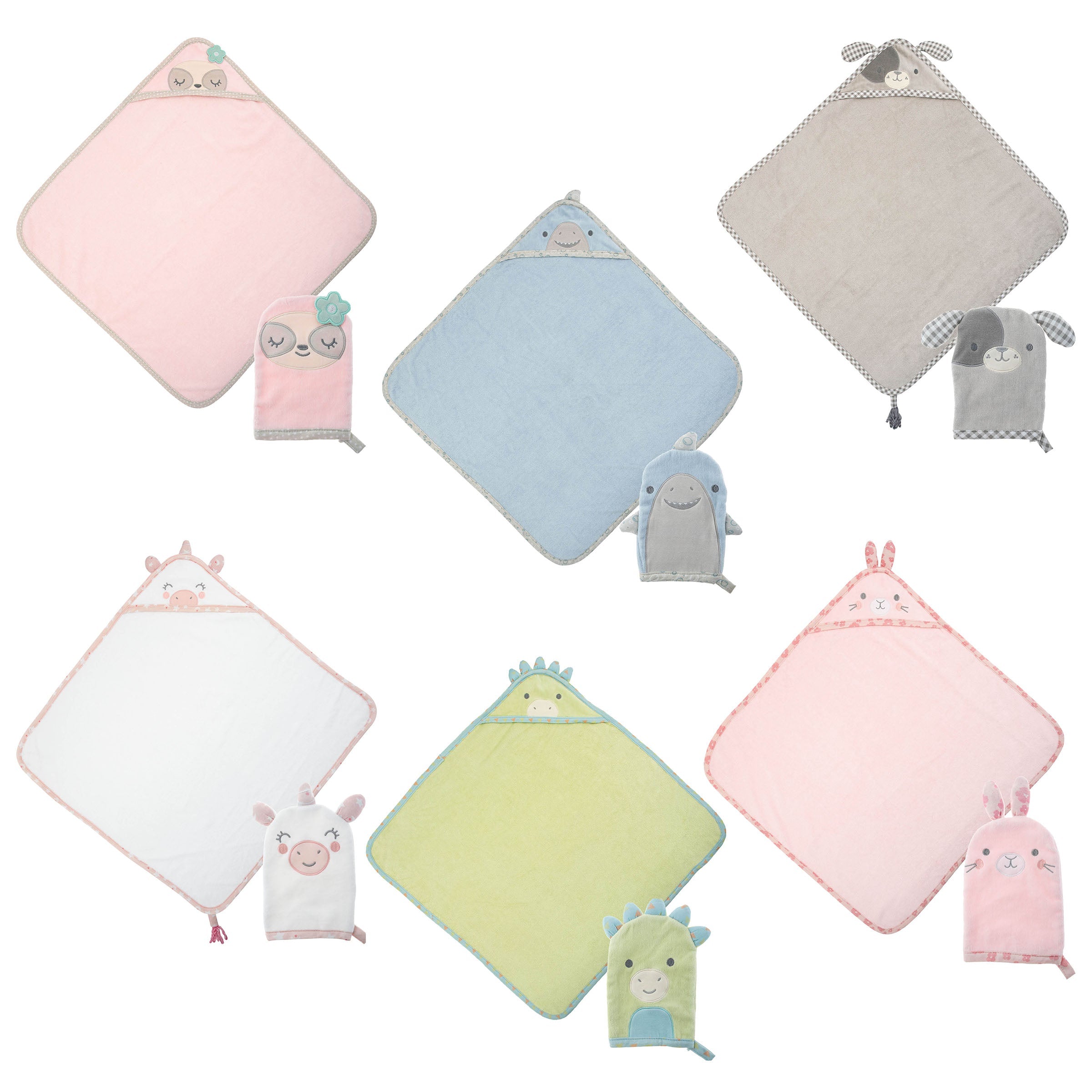 Baby Hooded Towel und Bath Mitt Sortiment