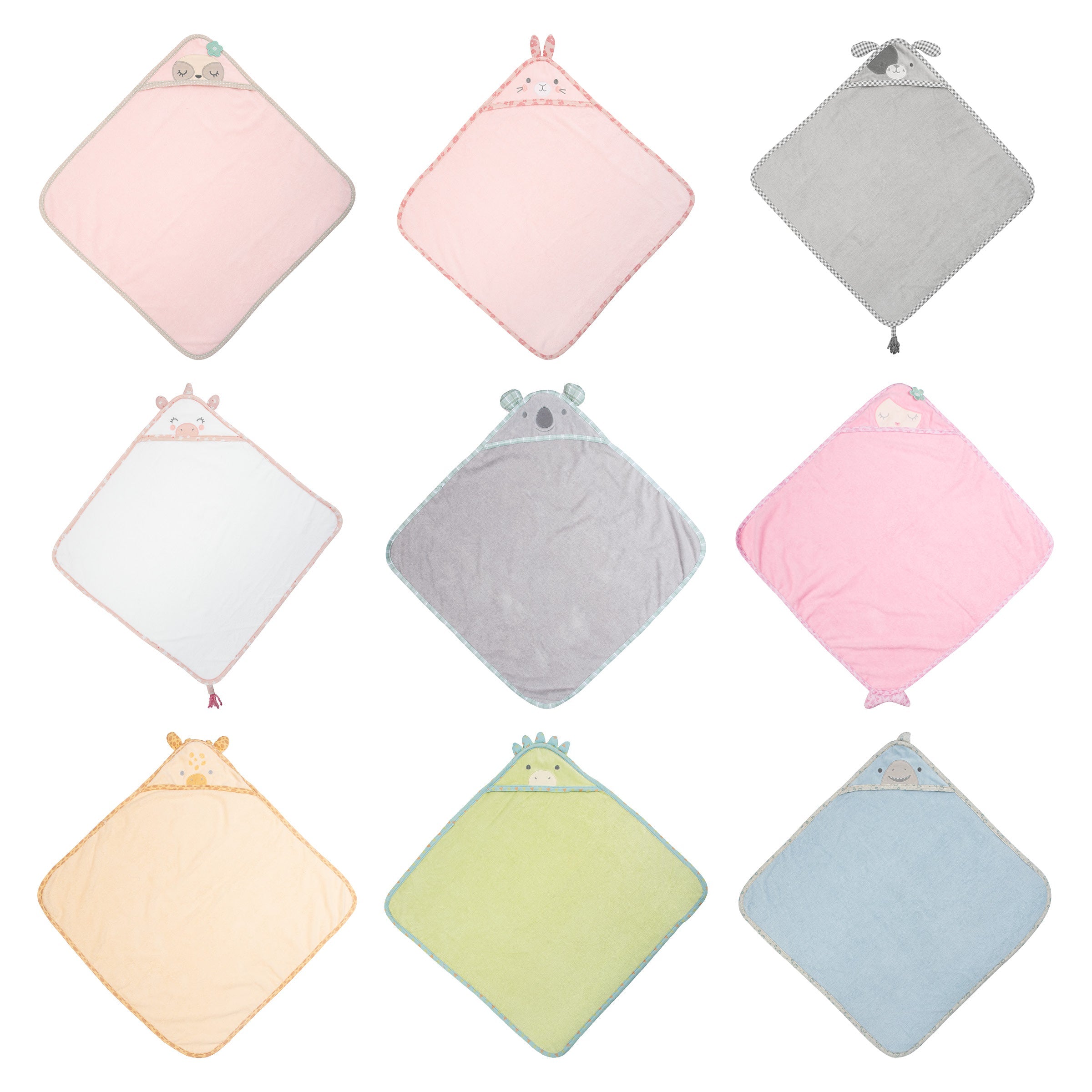 Baby Hooded Towel Sortiment