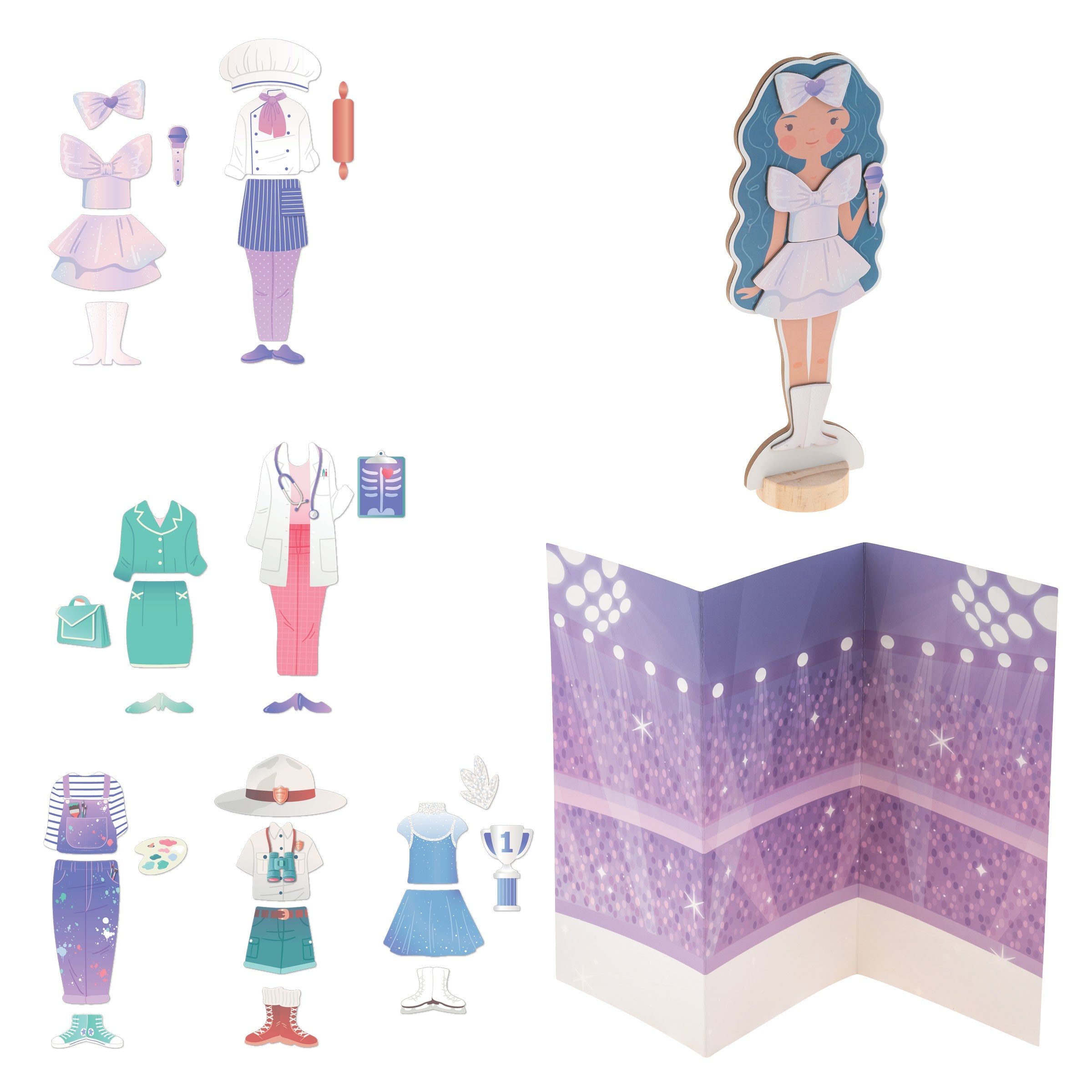 Magnetic Dress Up Puppen