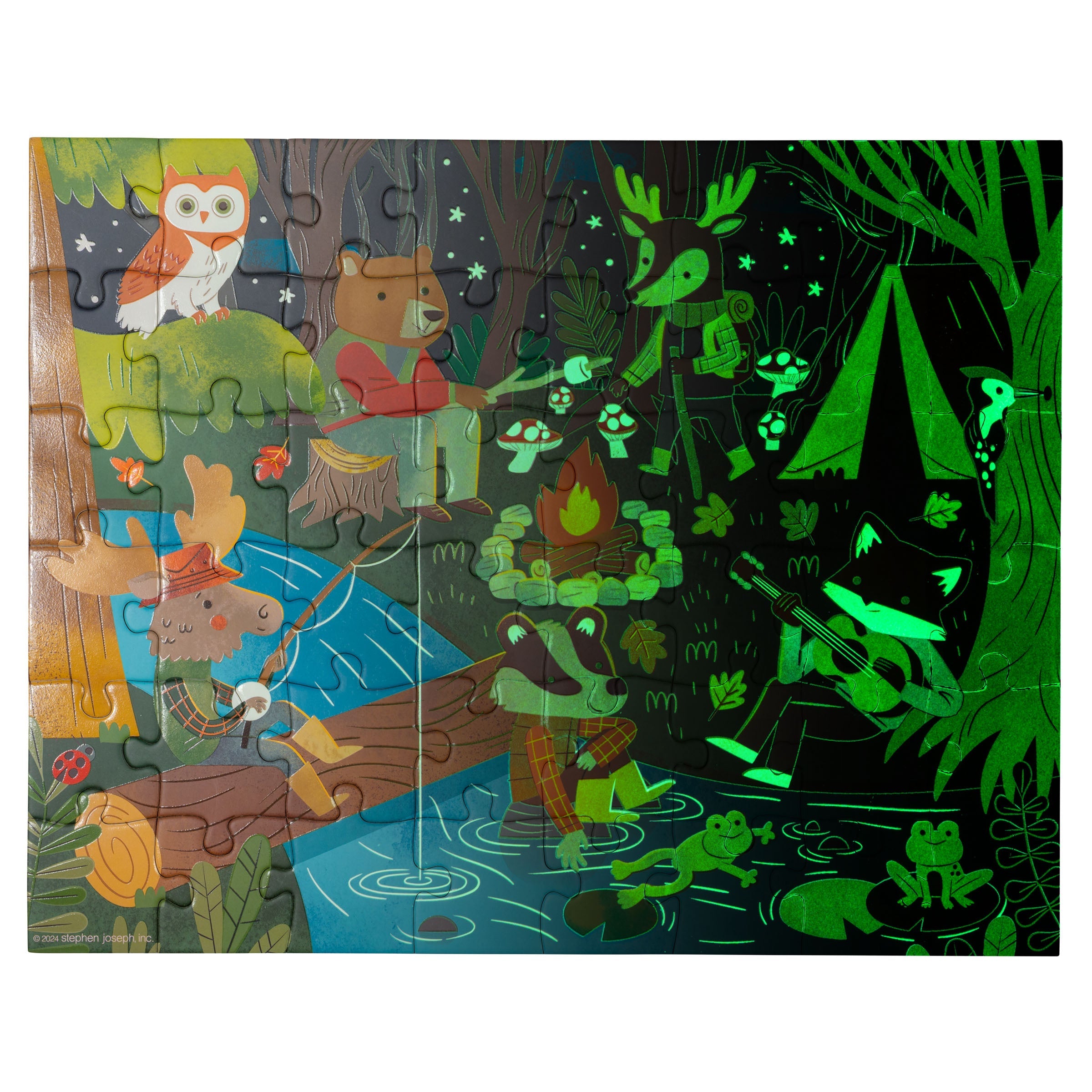 Im Dunkeln leuchtendes Puzzle