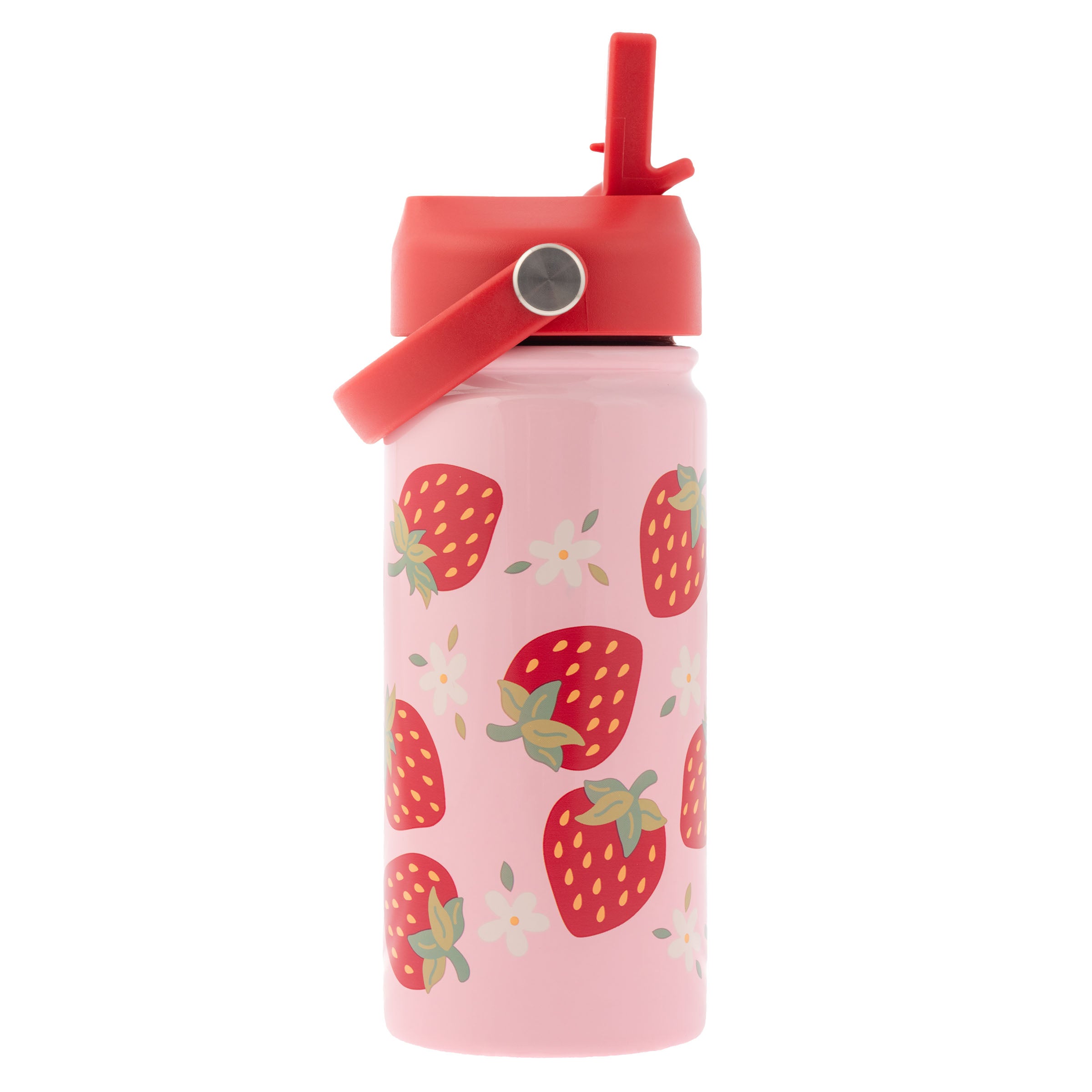 Isolierte Wasserflasche aus rostfreiem Stahl mit Griff