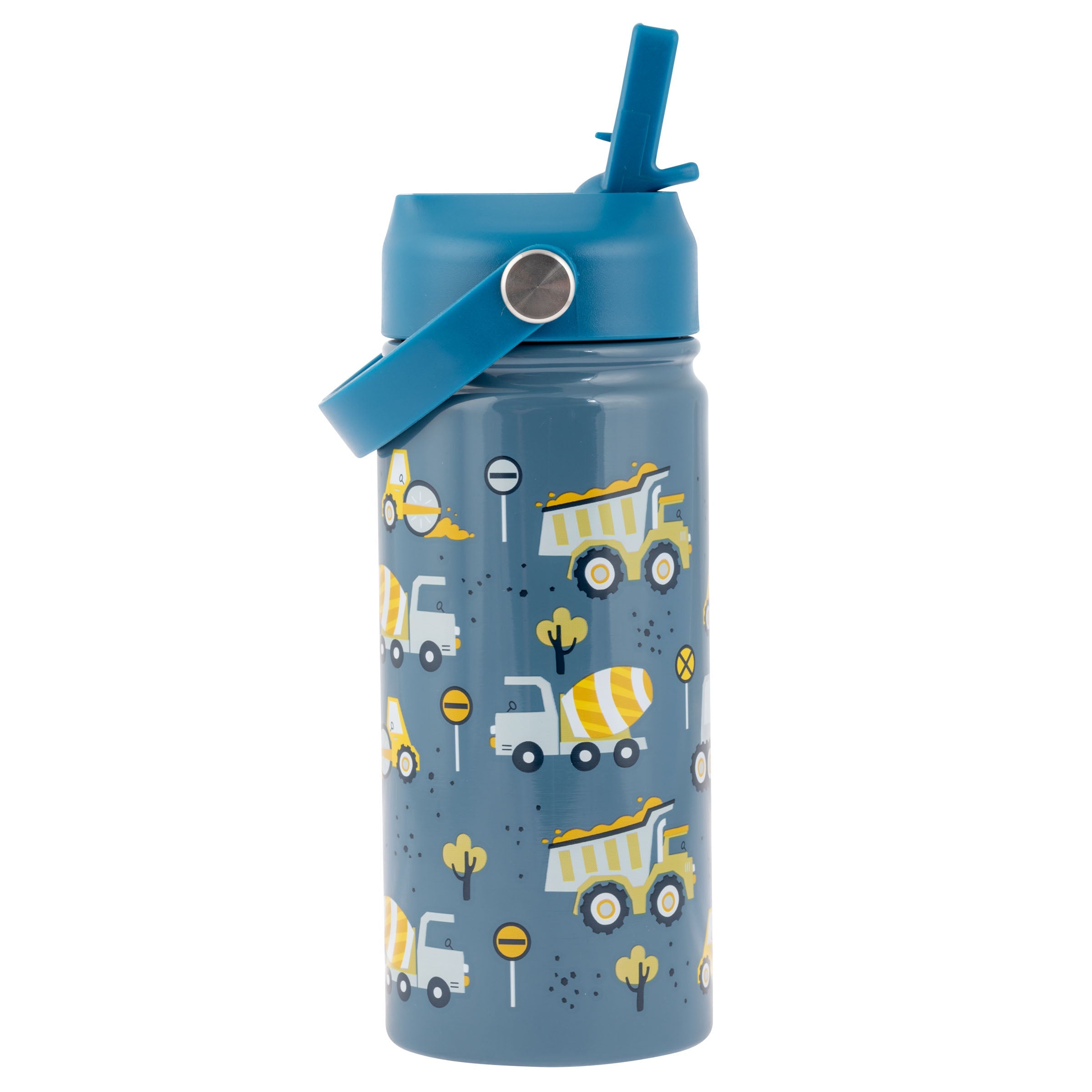 Isolierte Wasserflasche aus rostfreiem Stahl mit Griff