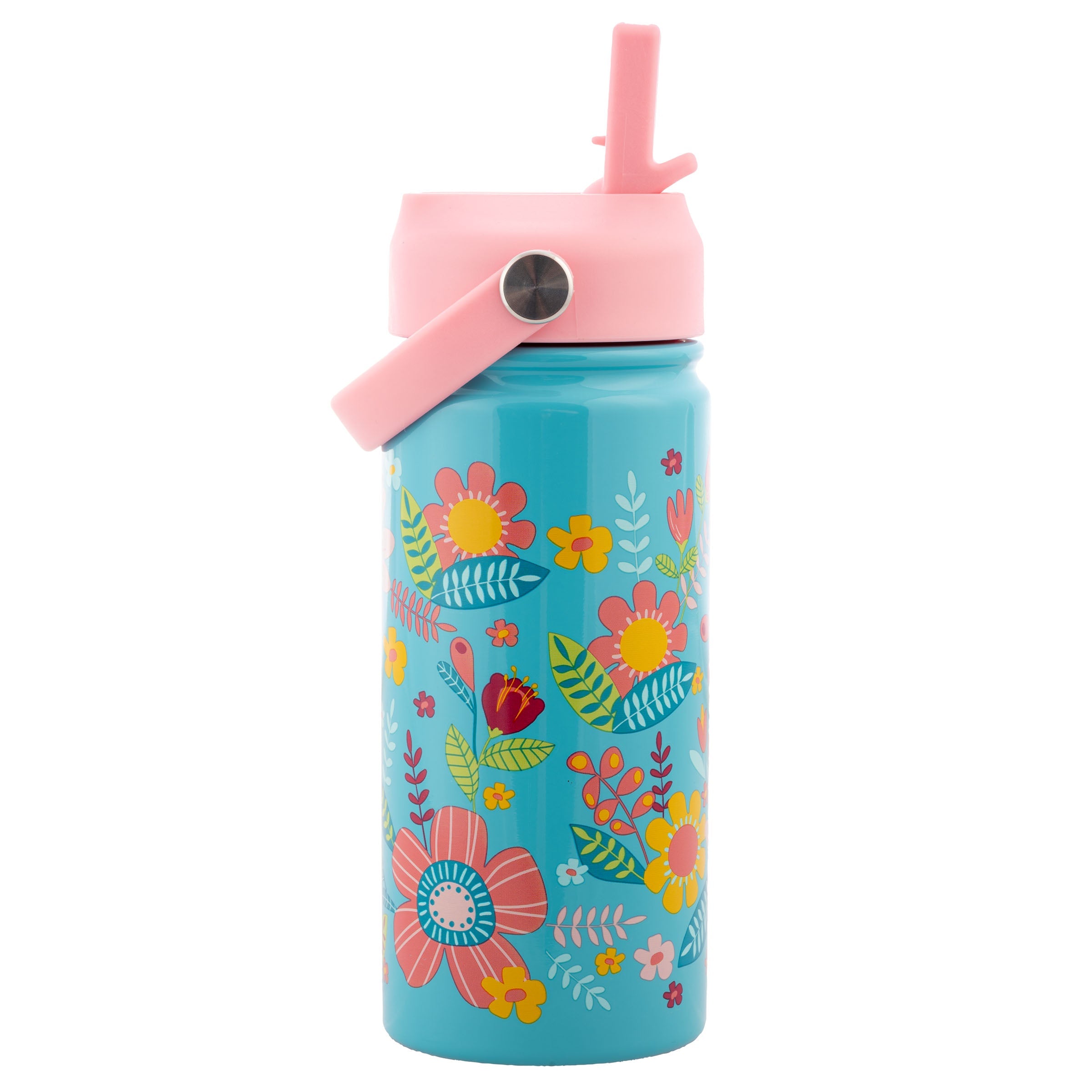 Isolierte Wasserflasche aus rostfreiem Stahl mit Griff