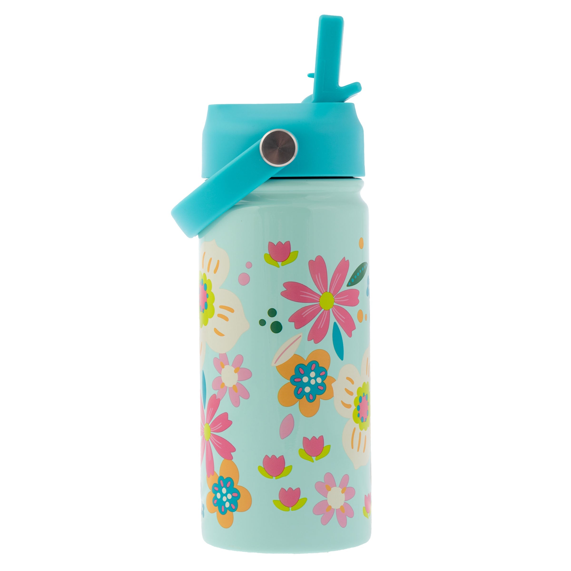 Isolierte Wasserflasche aus rostfreiem Stahl mit Griff
