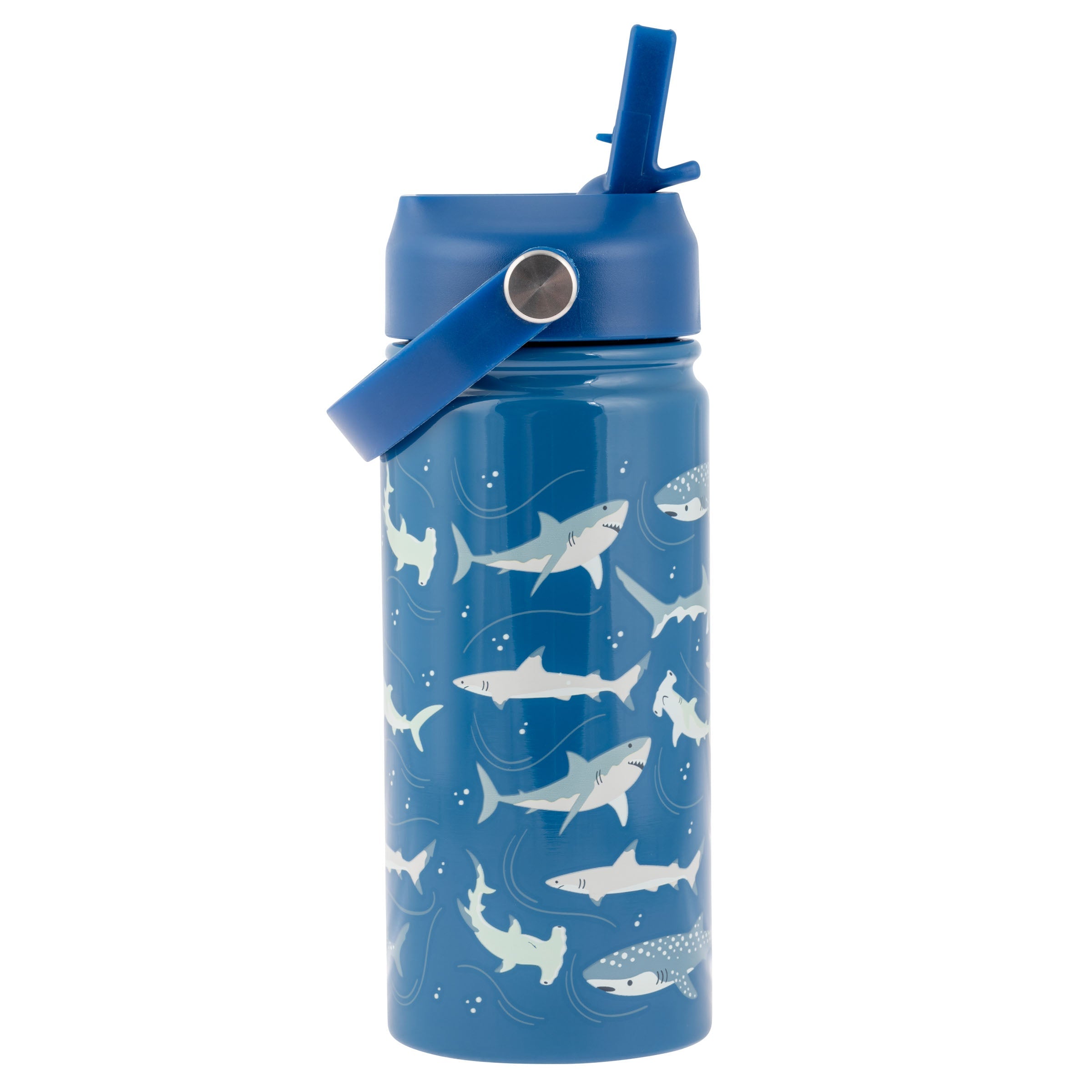 Isolierte Wasserflasche aus rostfreiem Stahl mit Griff